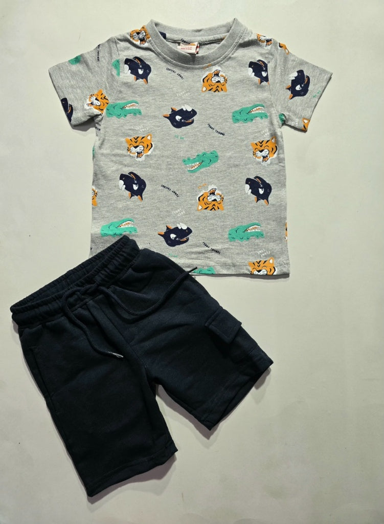 Boy's short set - animals