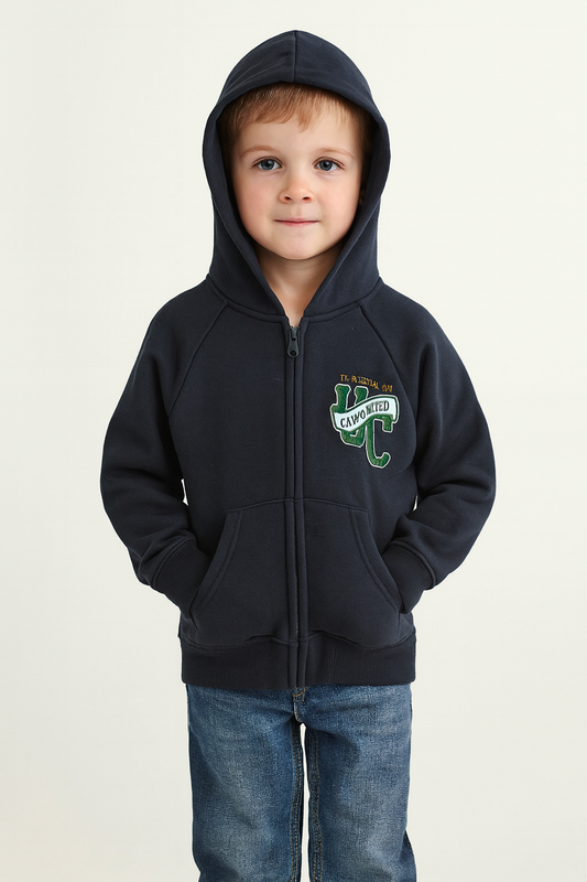 Boy's loop knit hoody zipper
