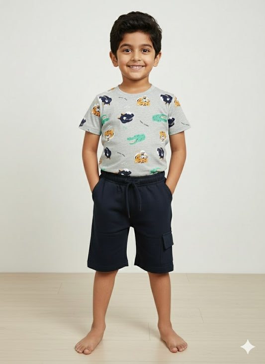 Boy's short set - animals