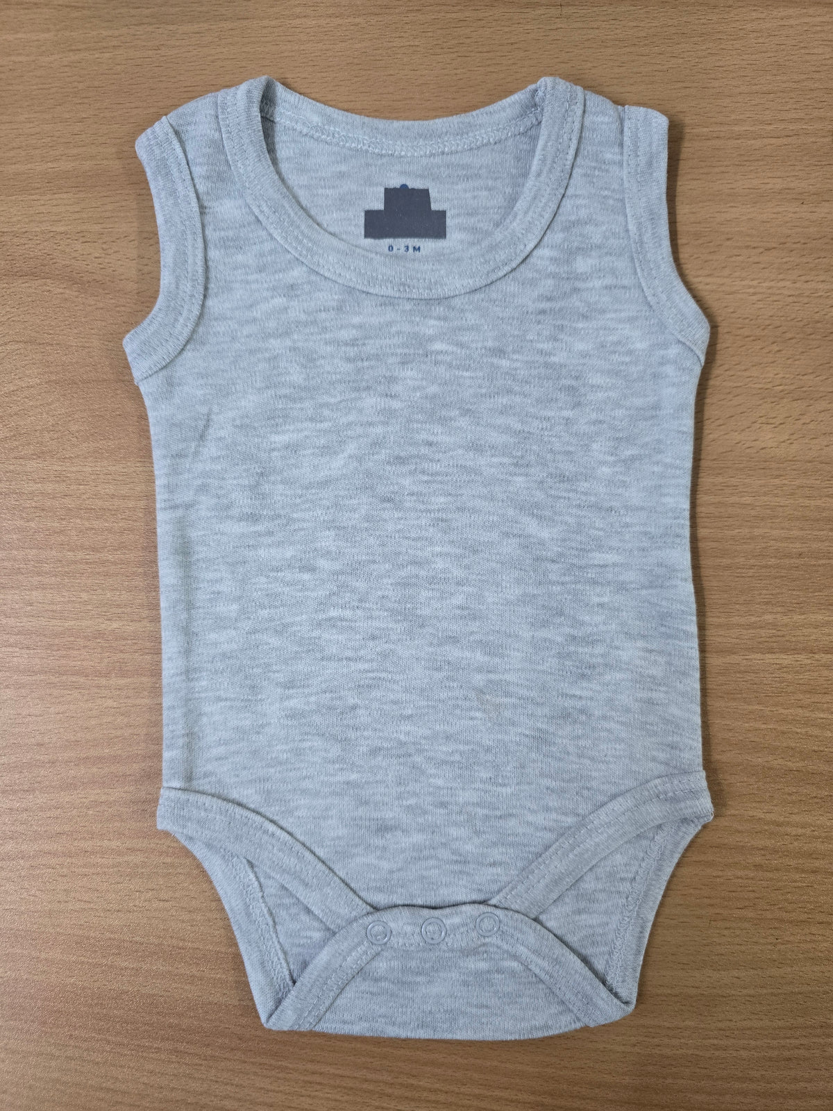 Baby's LS rompers - Light grey