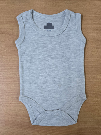 Baby's LS rompers - Light grey