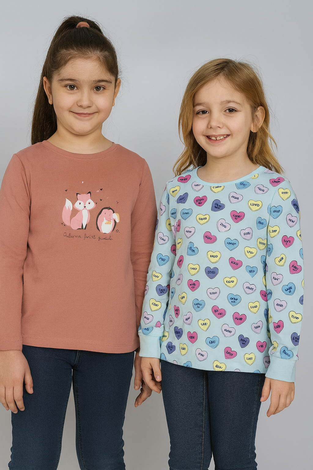 Girl's t-shirt (2 pcs combo)