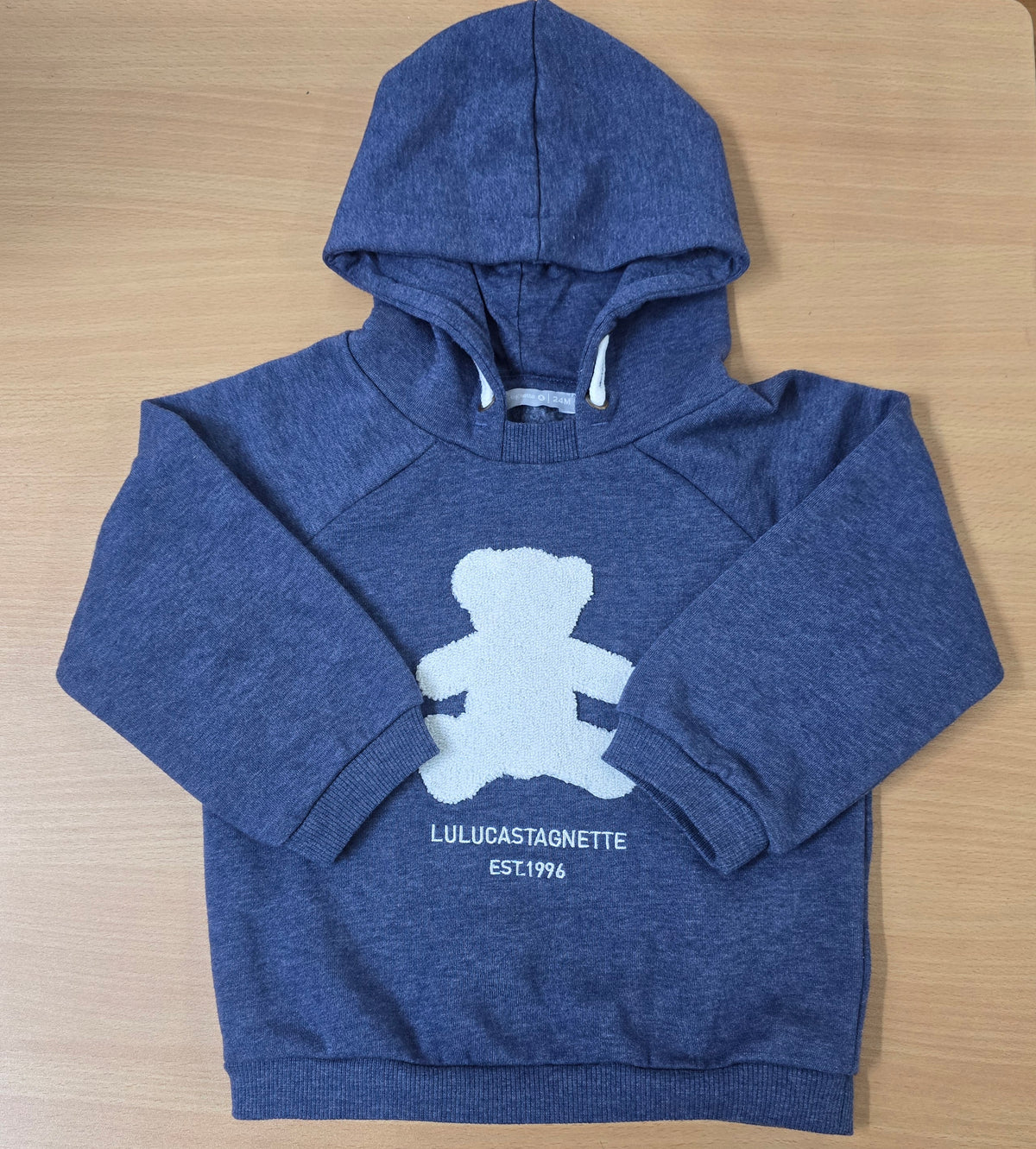 Baby Hoodie - White Teddy