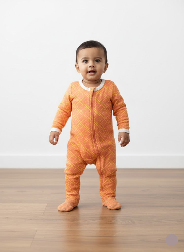 Baby's FS jumpsuit /sleepsuit with shoe