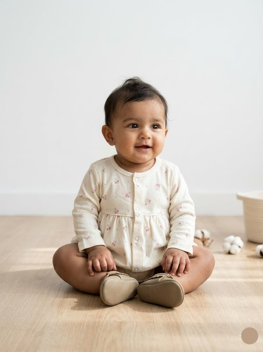 Baby's FS full open frock - 4 blossom