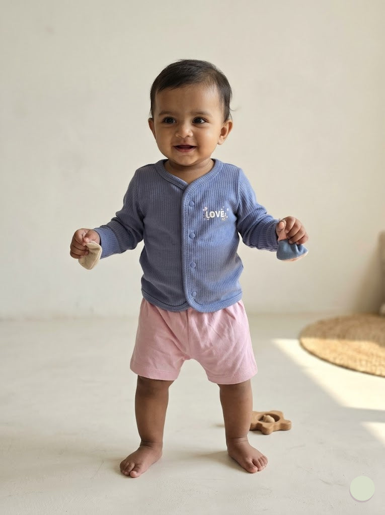 Baby's FS jablas shorts set - blue