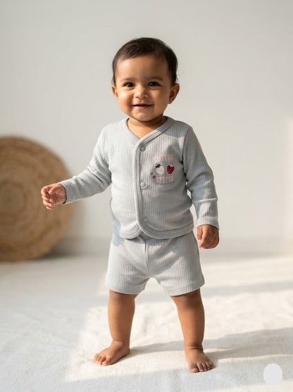 Baby's FS jablas shorts set - pista strawberry
