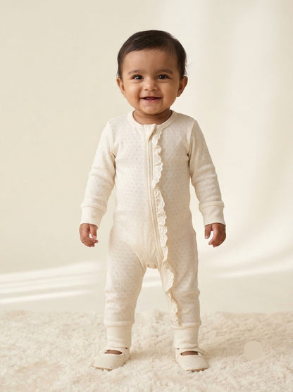 Baby's FS jumpsuit - Zip frill