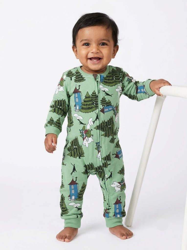 Baby's FS jumpsuit /sleepsuit - green