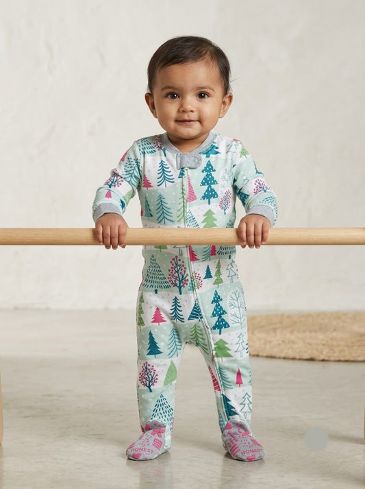 Baby's FS jumpsuit with shoe - color trees