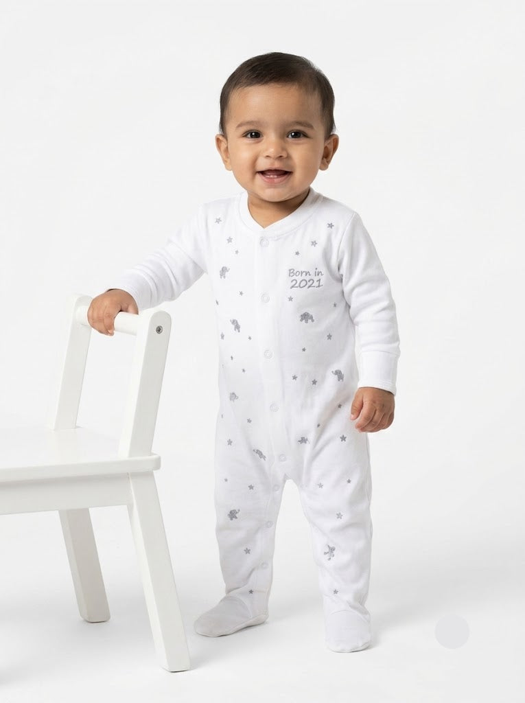 Baby's FS jumpsuit with shoe - elephant