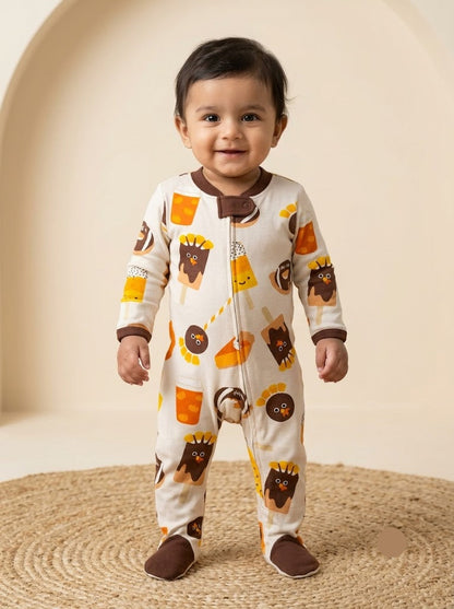 Baby's FS jumpsuit with shoe - ice