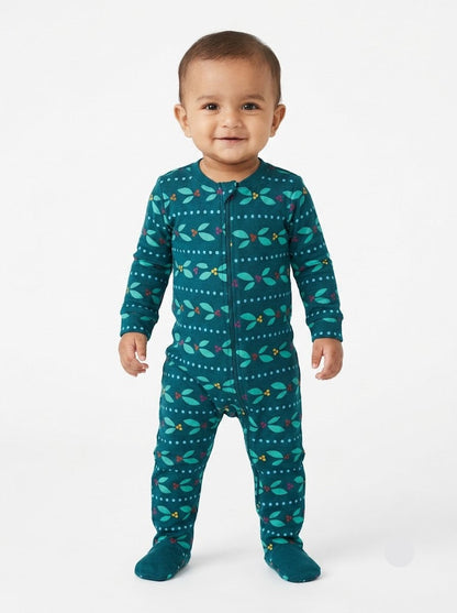 Baby's FS jumpsuit with shoe - leaf
