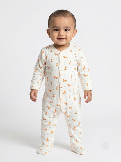 Baby's FS jumpsuit with shoe - mini fox
