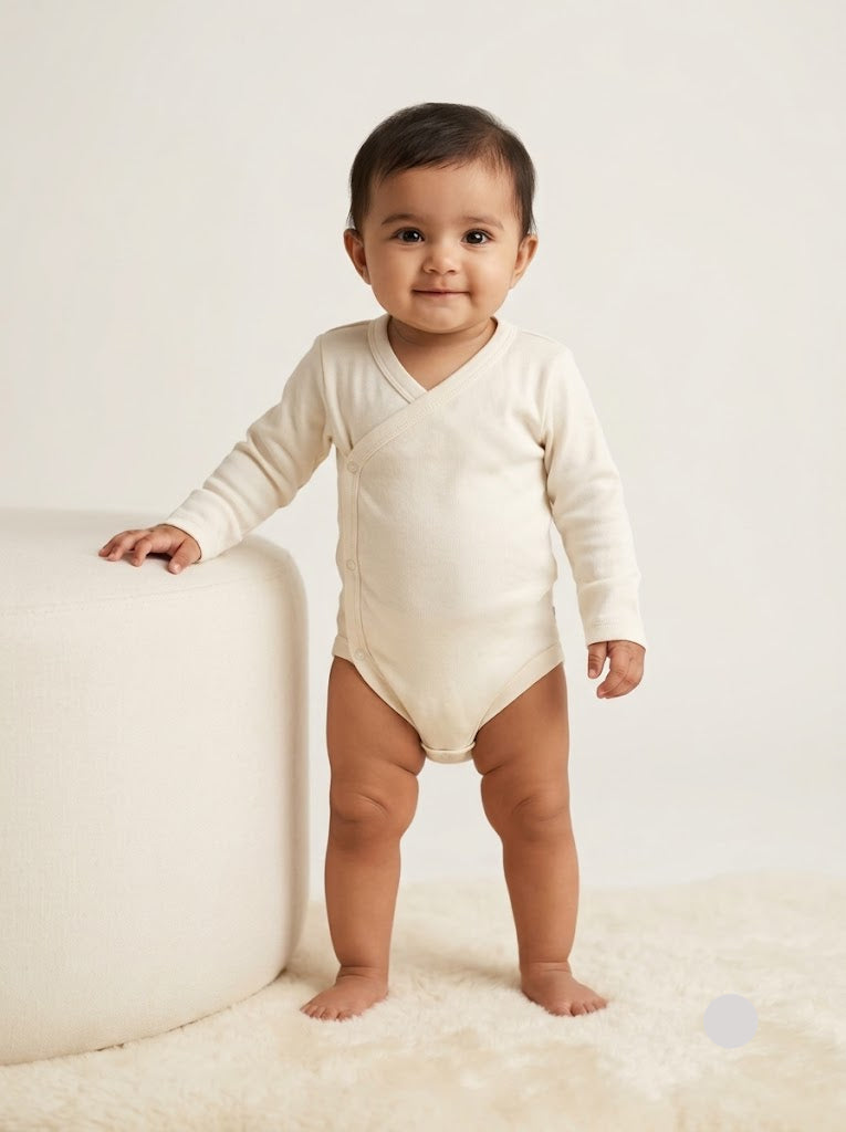 Baby's FS rompers - Cream