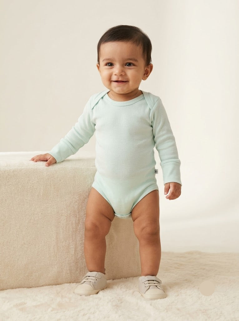 Baby's FS rompers - Light Pista Green