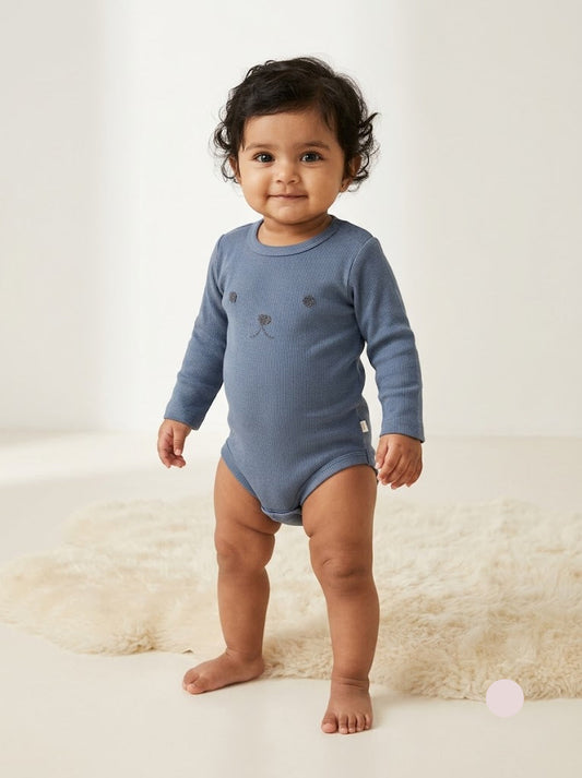 Baby's FS rompers - cat navy