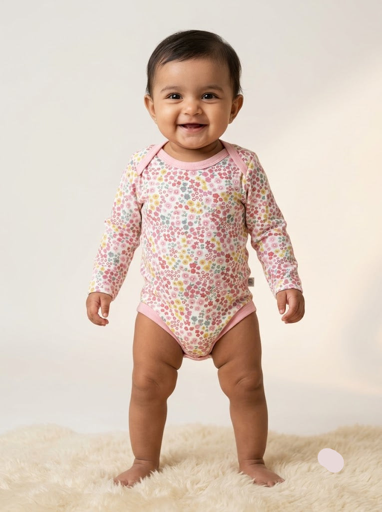 Baby's FS rompers - flowers