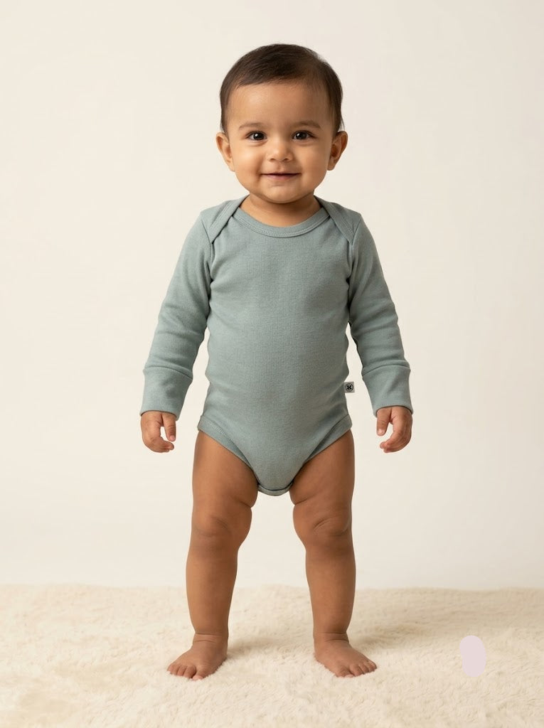 Baby's FS rompers - olive green
