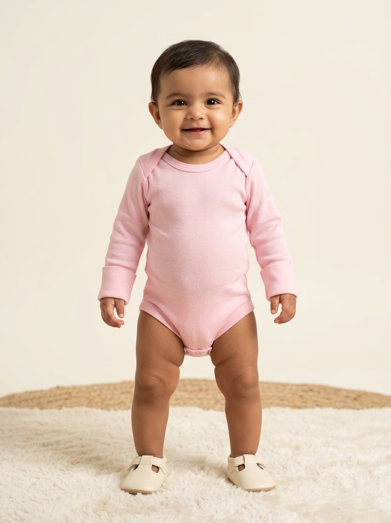 Baby's FS rompers - rose