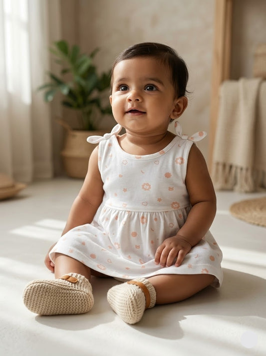 Baby's LS full open frock - shapes