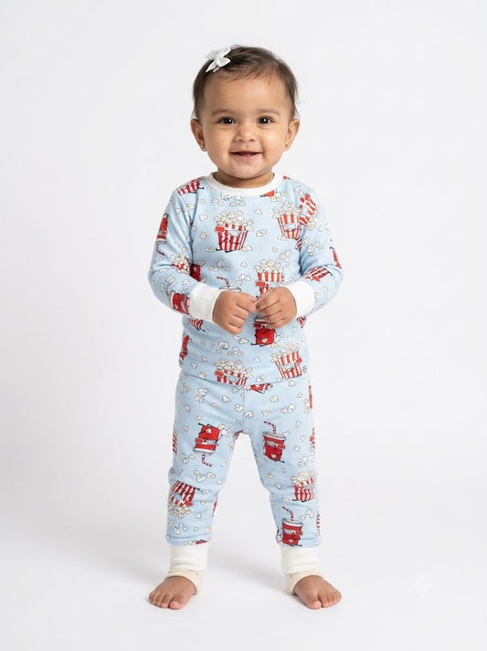 Baby's Pant Set – blue pop