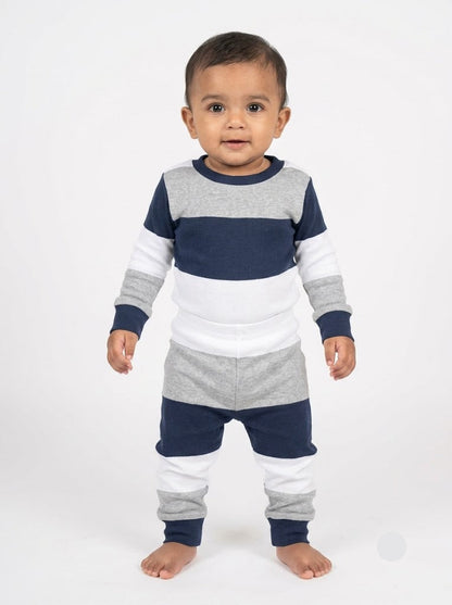 Baby's Pant Set – navy stripe