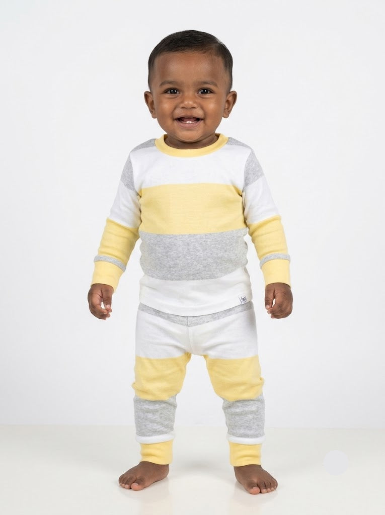 Baby's Pant Set – yellow stripe