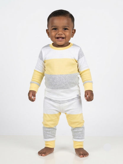 Baby's Pant Set – yellow stripe