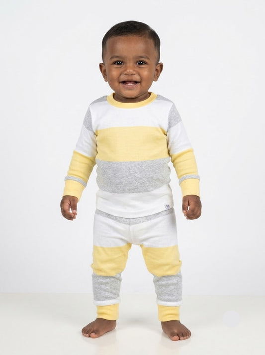 Baby's Pant Set – yellow stripe