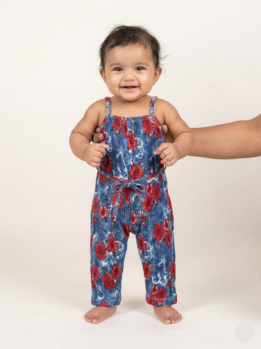 Baby's Rope jumpsuit - bluered
