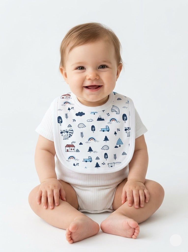 Baby's bibs - Animals and Trees