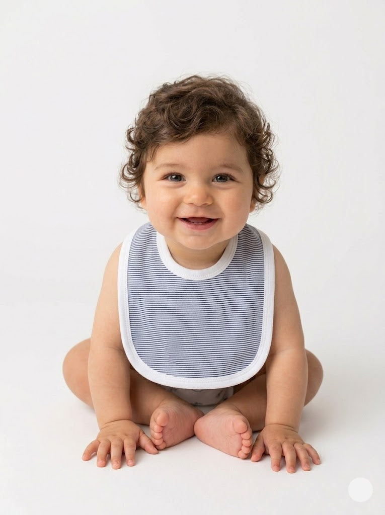 Baby's bibs - Blue stripes