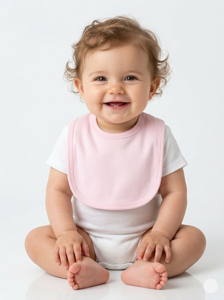 Baby's bibs - Plain Light pink