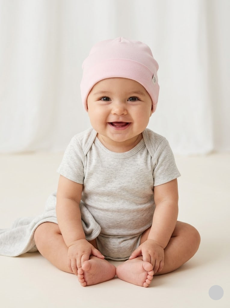 Baby's cap - baby pink