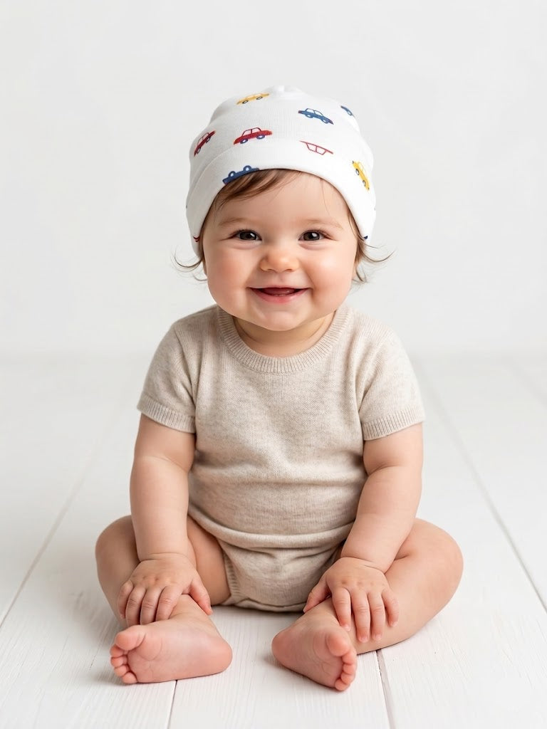 Baby's cap - cars