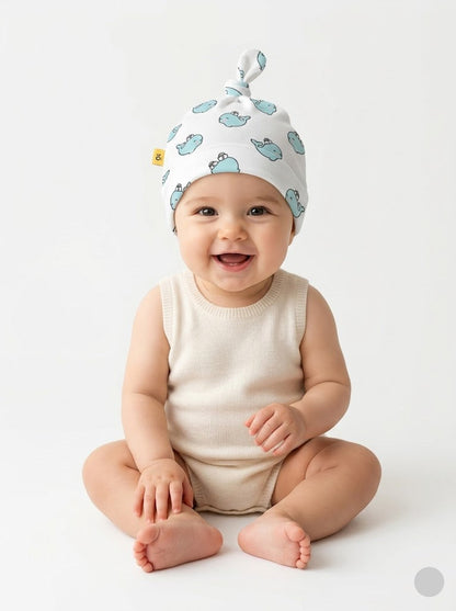 Baby's cap - knot whale
