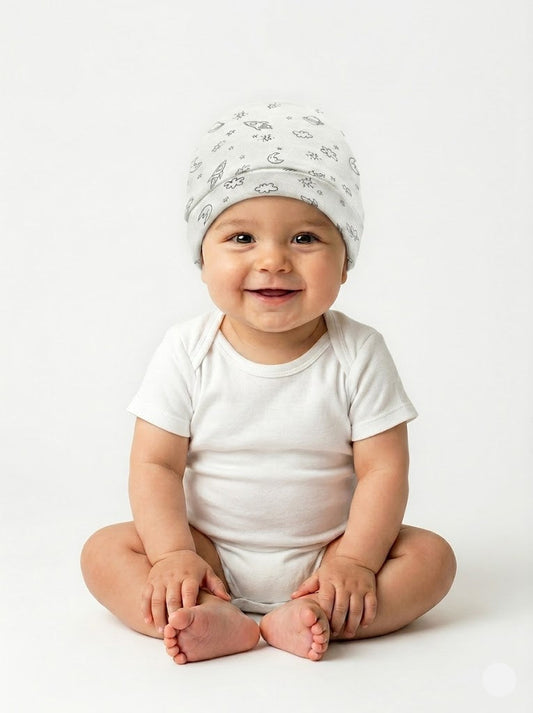 Baby's cap - white Rocket 