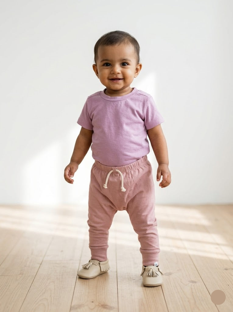 Baby's diaper pant set - pinks