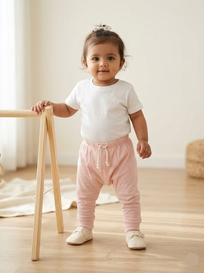 Baby's diaper pants - baby pink