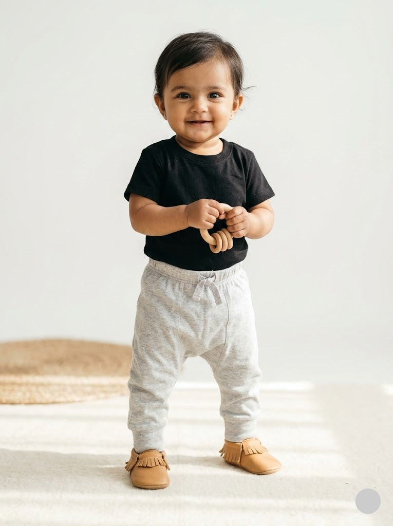 Baby's diaper pants - grey