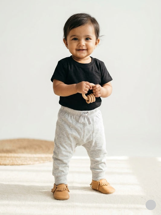 Baby's diaper pants - grey