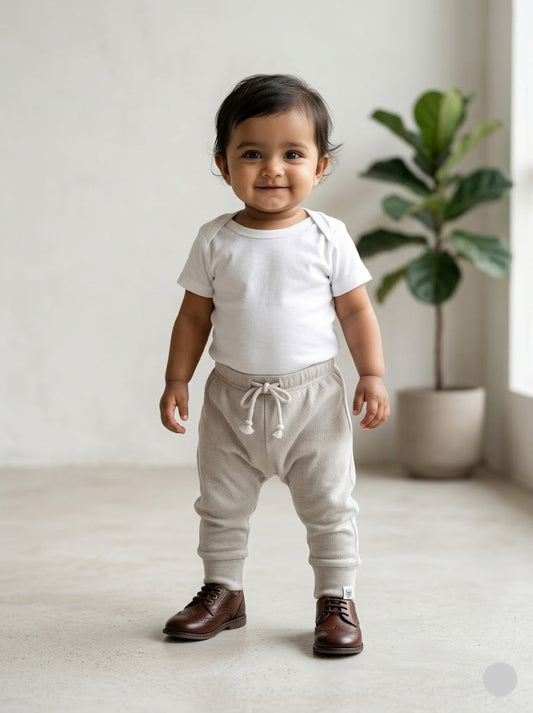 Baby's diaper pants - grey light