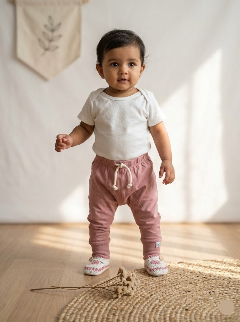 Baby's diaper pants - pink