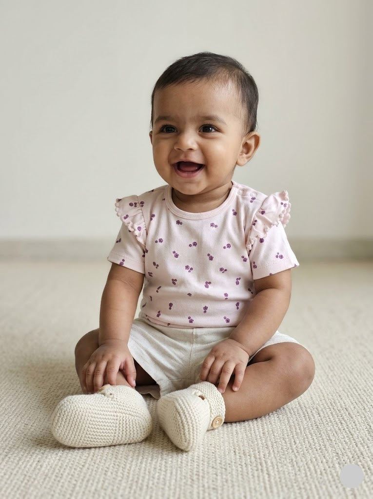 Baby's fancy top - rose