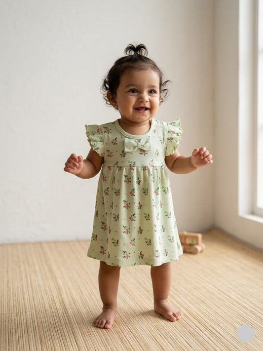 Baby's frock - L.green