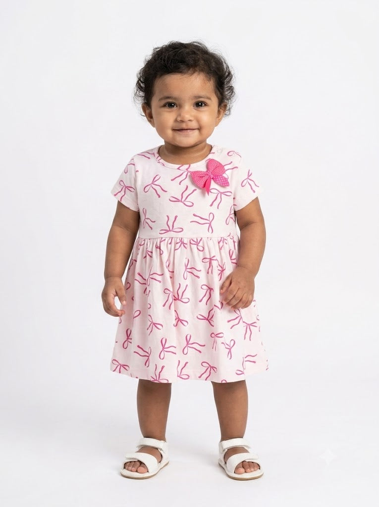 Baby's frock - bow