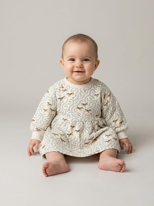 Baby's frock - horses