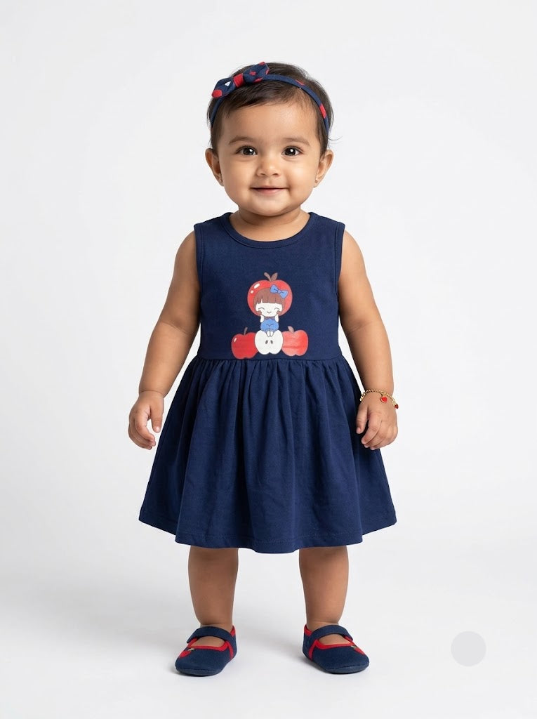 Baby's frock - navy