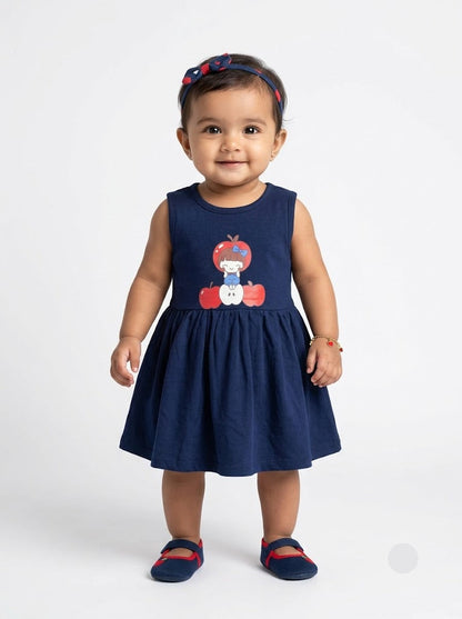 Baby's frock - navy